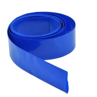 Good price 70mm Plastic PVC Tube 0.08mm Blue Heat Shrink Wrap Tubing online