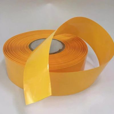 Good price Yellow 400mm Battery Shrink Wrap 18650 0.12mm PVC Insulation Protection online