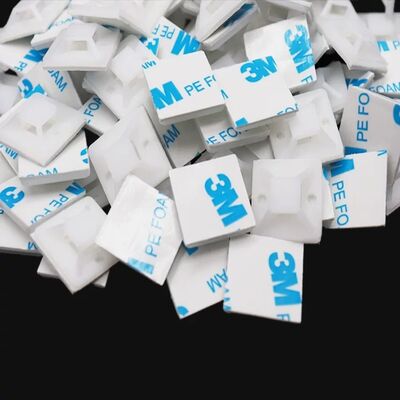 Good price LC Self-Locking PA66 Cable Tie Holder 28x28mm White for Wiring Duct 0-60 online