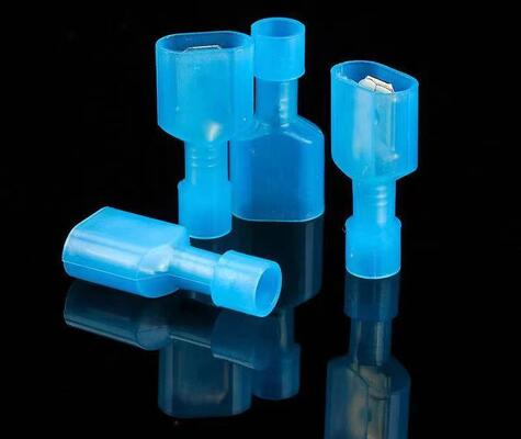 Good price 500 PCS Blue FDFN2-250 Female Insulated Crimp Terminals 16-14 AWG Nylon Quick Disconnect Insert Spade Connector Automotive Brass online
