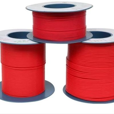 Good price 0.38mm Red Flexible Teflon Tubing , AWG 28 Thin Wall PTFE Tubing online