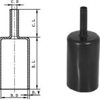 Good price Anode Polyolefin Heat Shrink Cable End Caps Inner Coated Cross Linked online