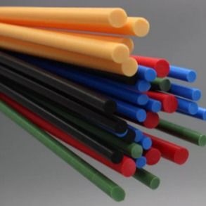 3 mm 5 mm PTFE barra hueca moldeada con barra de grafito de teflón extrudida